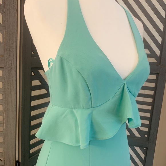 NEW LIKELY Eden Sea Breeze Dress 6 Party Event Formal Gown Mermaid Tiny Flaw - Picture 10 of 16